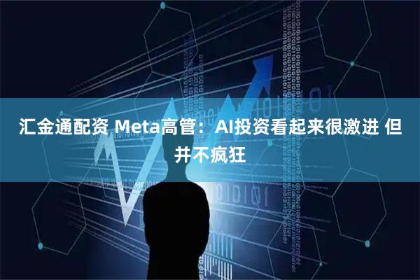 汇金通配资 Meta高管：AI投资看起来很激进 但并不疯狂